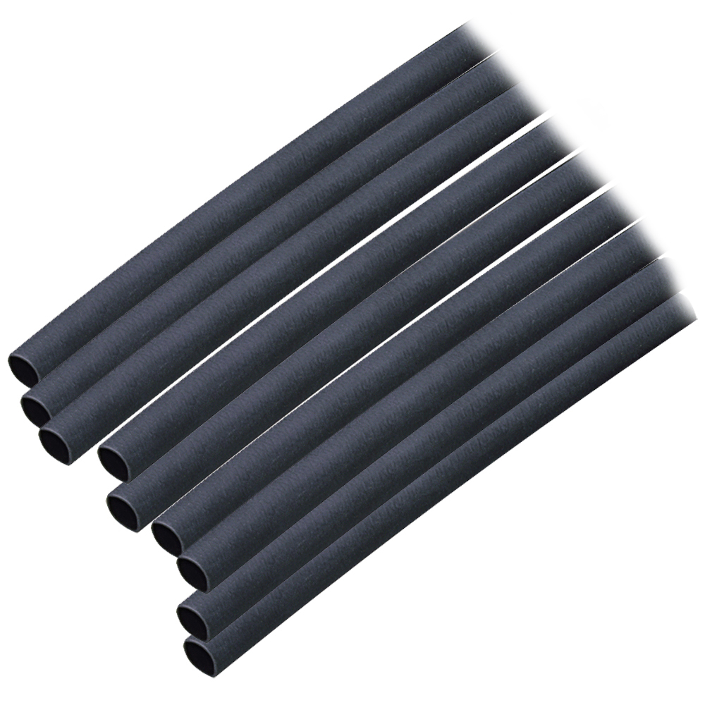 Ancor Adhesive Lined Heat Shrink Tubing (ALT) - 3/16" x 6" - 10-Pack - Black 302106