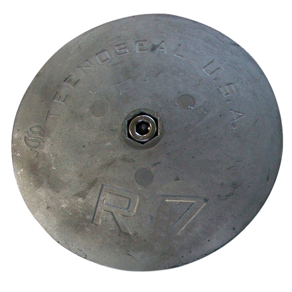 Tecnoseal R7 Rudder Anode - Zinc - 6-1/2" Diameter R7