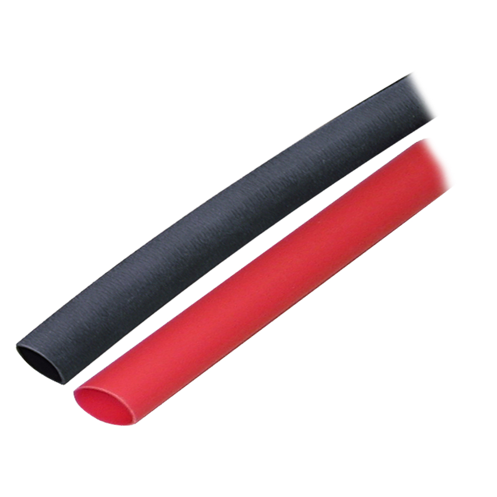 Ancor Adhesive Lined Heat Shrink Tubing (ALT) - 3/8" x 3" - 2-Pack - Black/Red 304602
