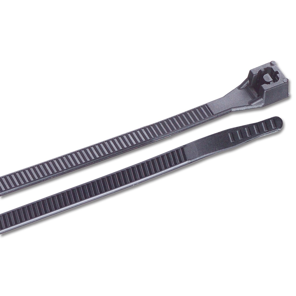Ancor 6" UV Black Standard Cable Zip Ties - 100 Pack 199249