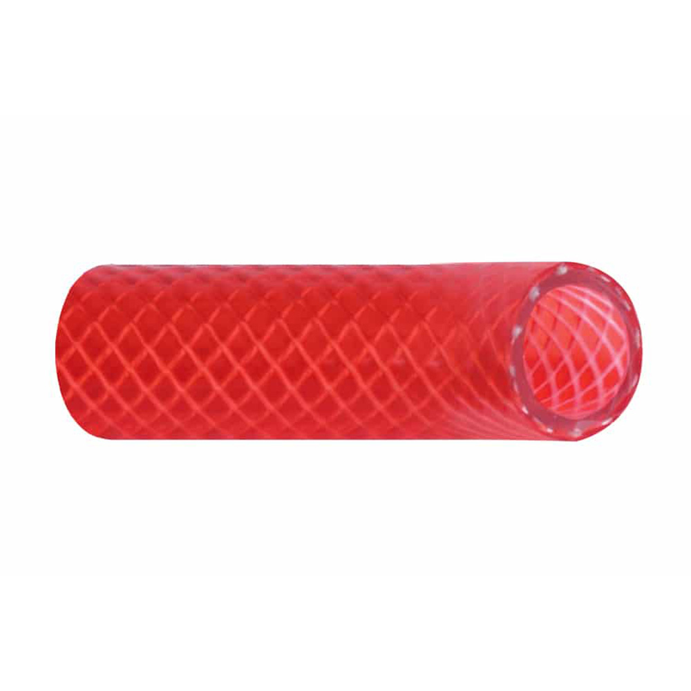Trident Marine 3/4" x 50' Boxed Reinforced PVC (FDA) Hot Water Feed Line Hose - Drinking Water Safe - Translucent Red 166-0346
