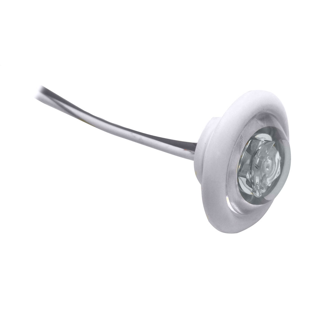 Innovative Lighting LED Bulkhead/Livewell Light "The Shortie" White LED w/ White Grommet 011-5540-7