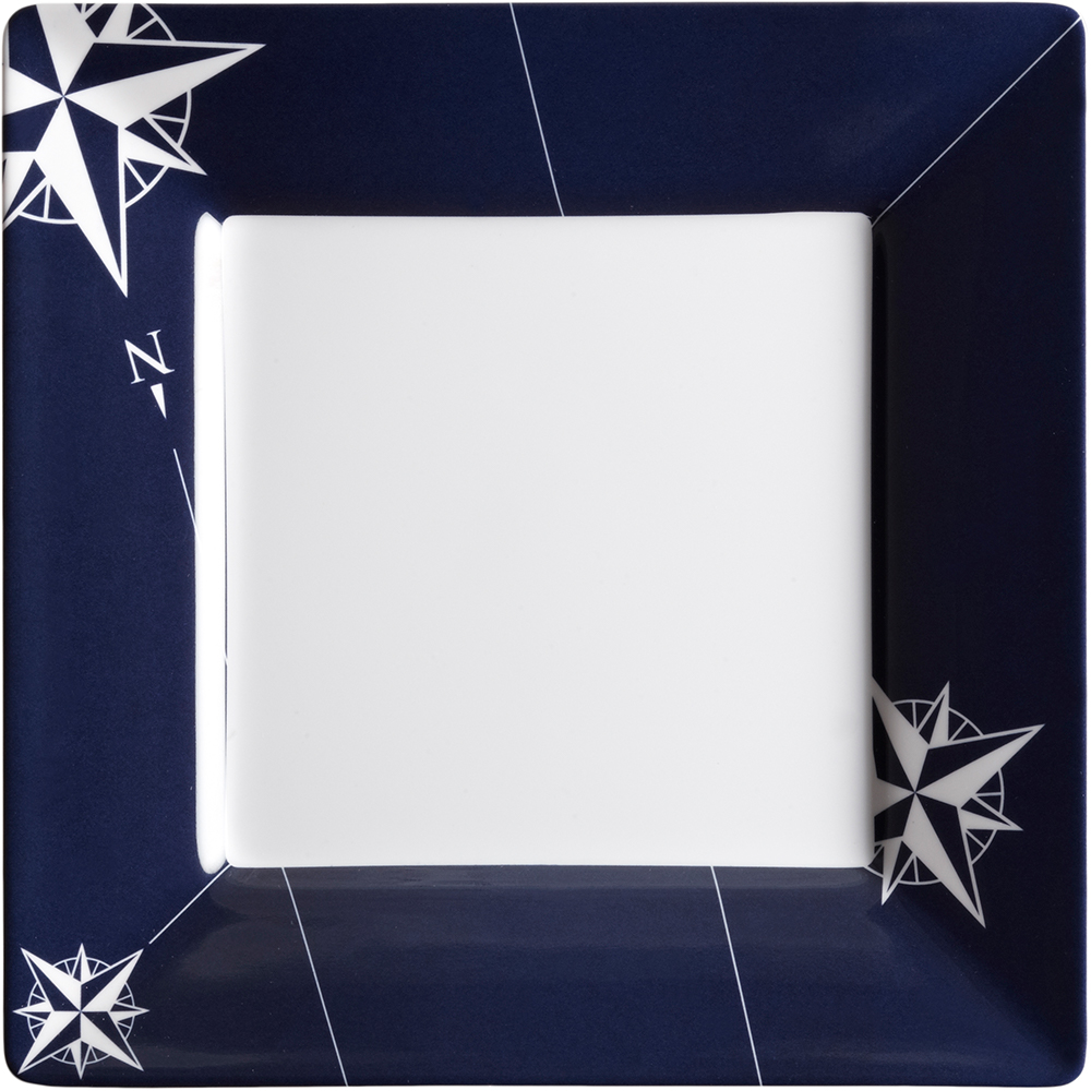 Marine Business Melamine Square Dessert Plate - NORTHWIND - 8.2" Set of 6 15023C