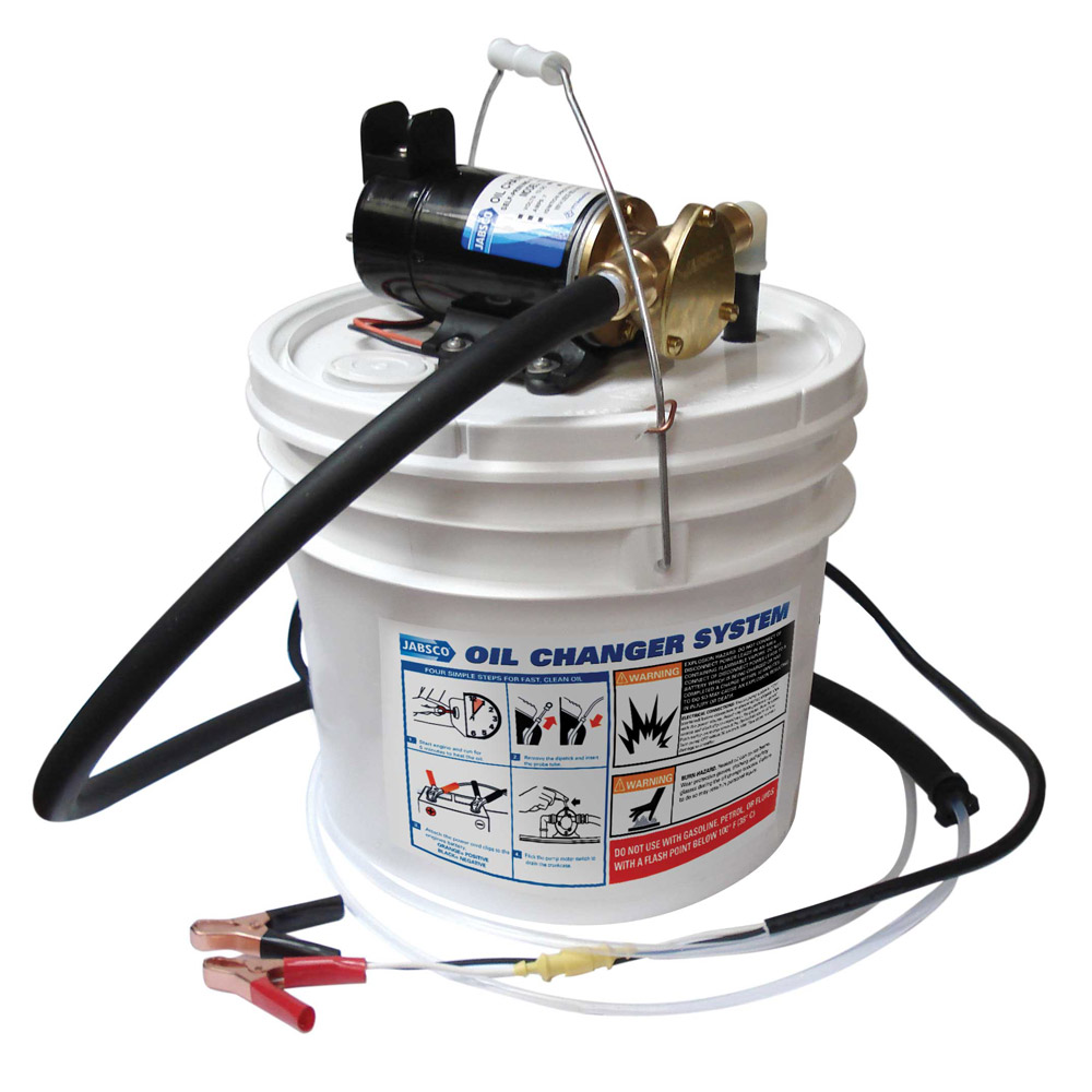 Jabsco Porta Quick Oil Changer, 12V, 14qt, Reversible Pump
