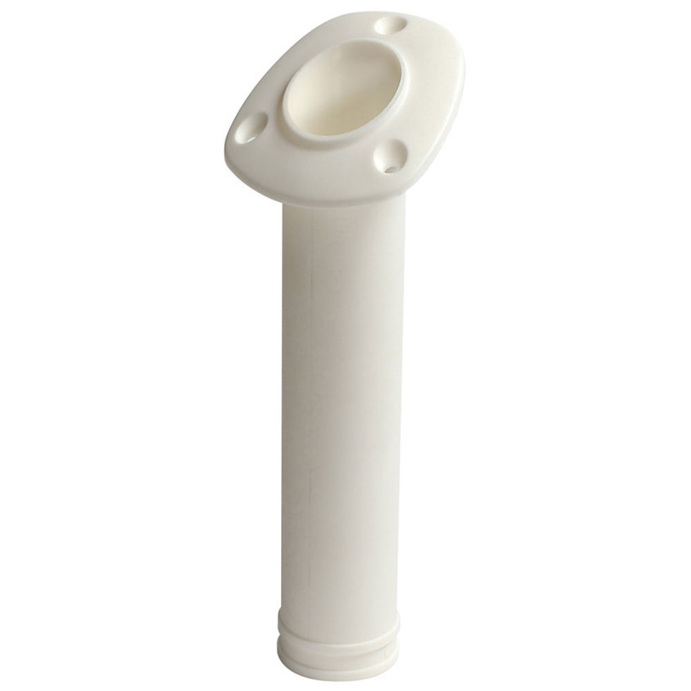 C.E. Smith Flush Mount 30° Nylon Rod Holder - White 55120A