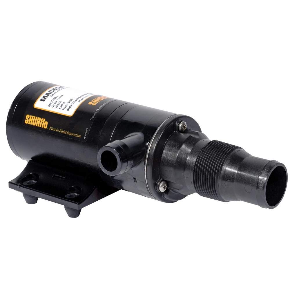 Shurflo by Pentair Self-Priming Dual Blade Macerator Pump - 24VDC, 13GPM 3200-011