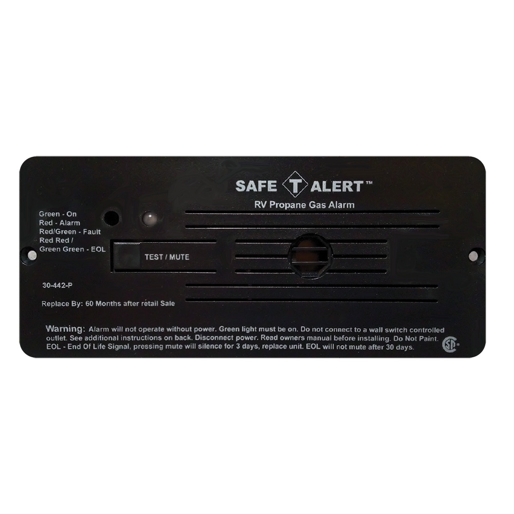 Safe-T-Alert 30 Series 12V RV Propane Alarm - Black 30-442-P-BL