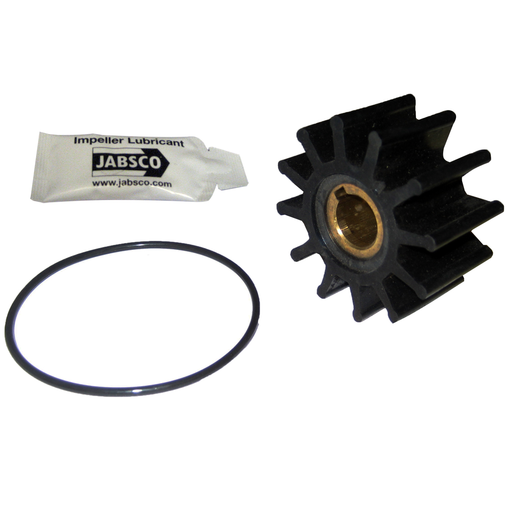 Jabsco Impeller Kit, 12 Blade, Neoprene, Key Drive, 2-7/16 in Diameter, 5/8 in Shaft Diameter