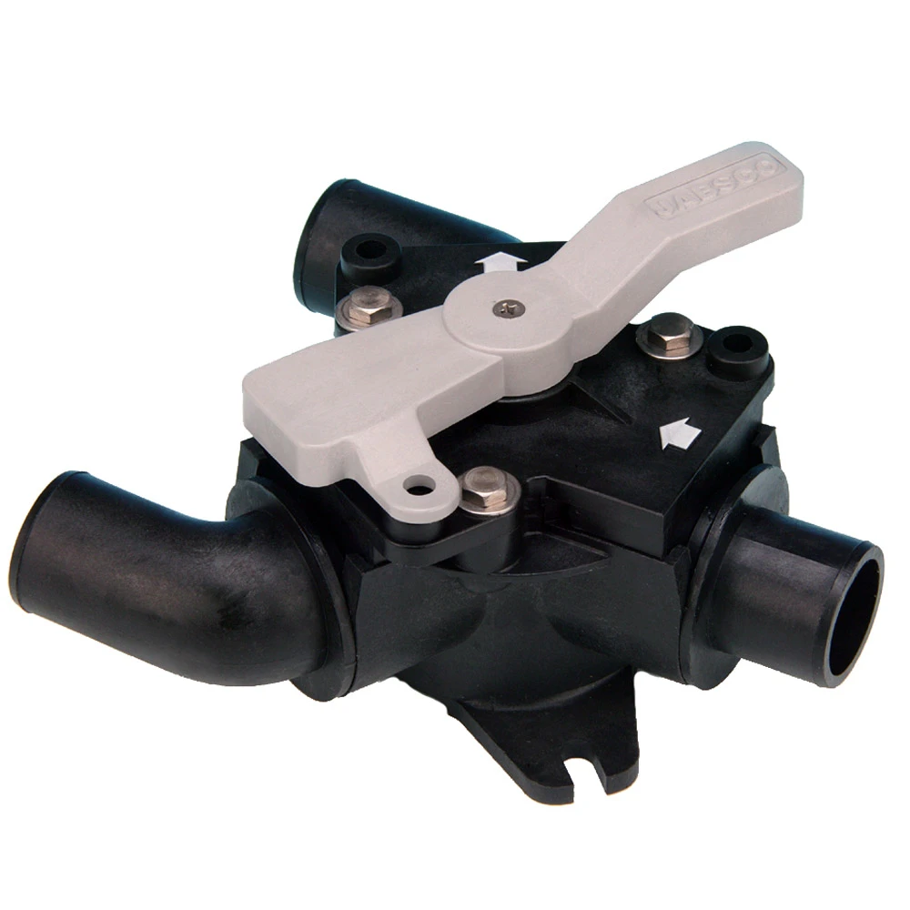 Jabsco Waste Diverter Y-Valve, 1-1/2 in Ports, 1 in Inlet