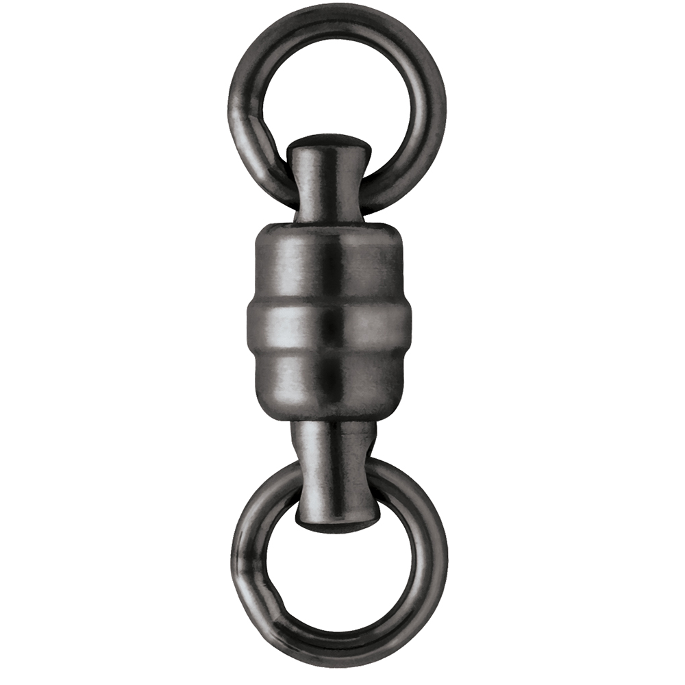 VMC BSHBSWR Black Stainless Steel Heavy-Duty Ball Bearing Swivel #1 - 110lb *3-Pack BSHBSWR#1