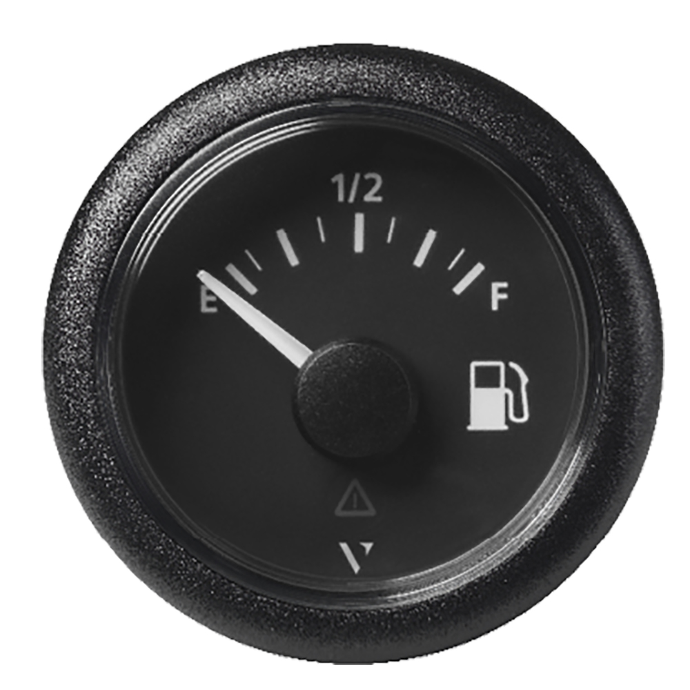 Veratron 52MM (2-1/16") ViewLine Fuel Level Gauge Empty/Full - 240-33.5 OHM - Black Dial & Round Bezel A2C59514094
