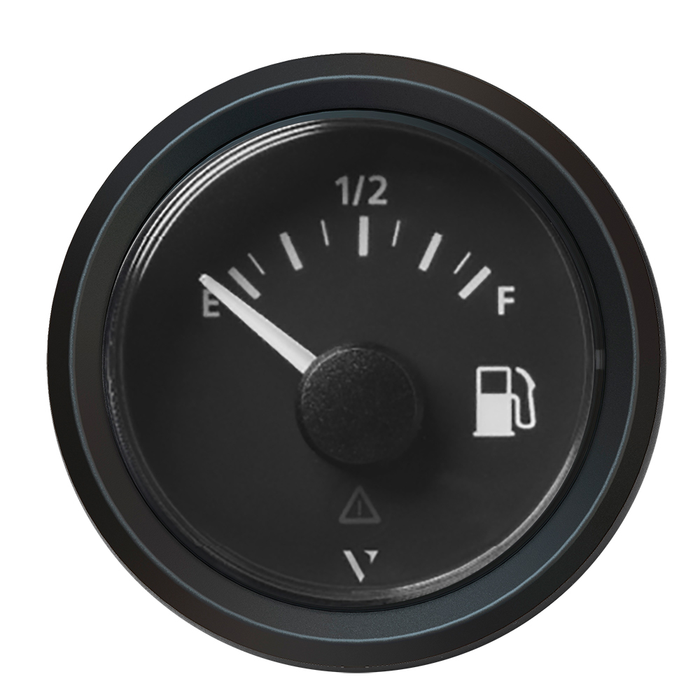 Veratron 52MM (2-1/16") ViewLine Fuel Level Gauge Empty/Full - 240 to 33.5 OHM - Black Dial & Triangular Bezel A2C59514096