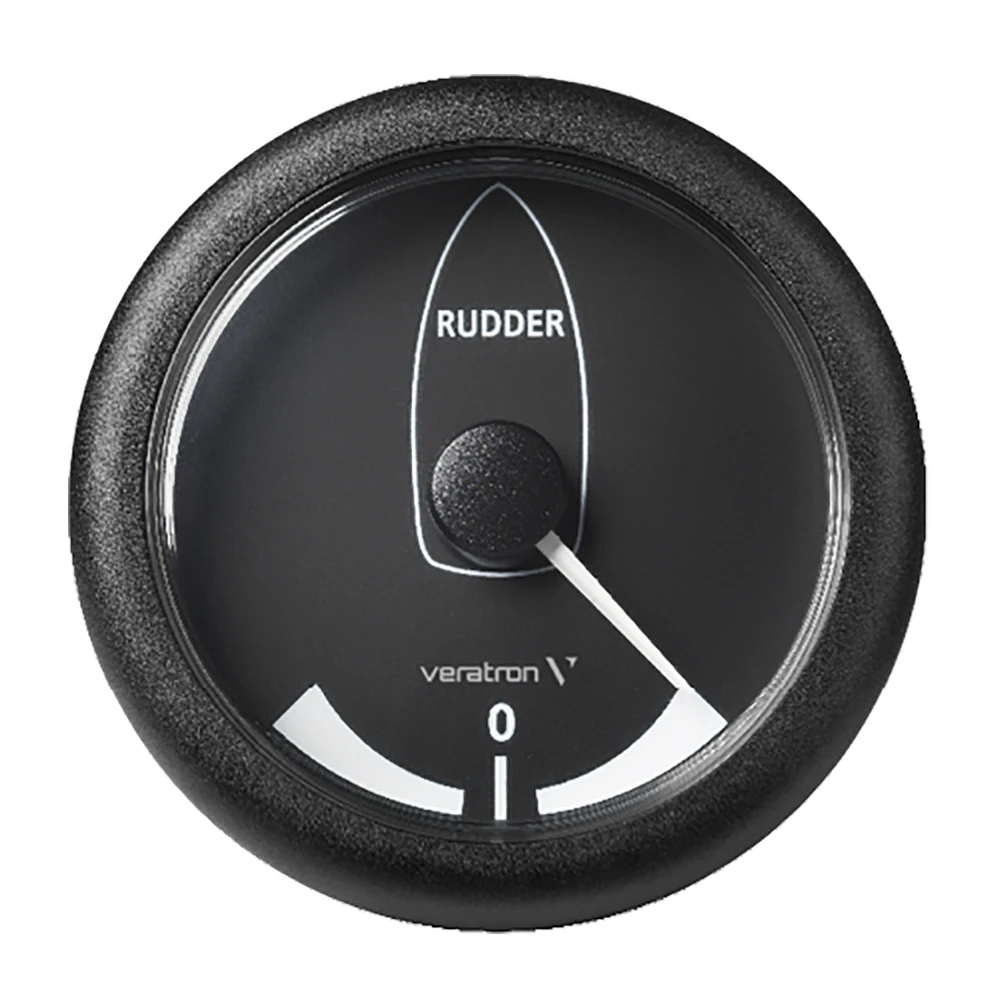 Veratron 3-3/8" (85MM) ViewLine Rudder Angle Indicator -45°/+45° - 8 to 32V - Black Dial & Bezel A2C59512410