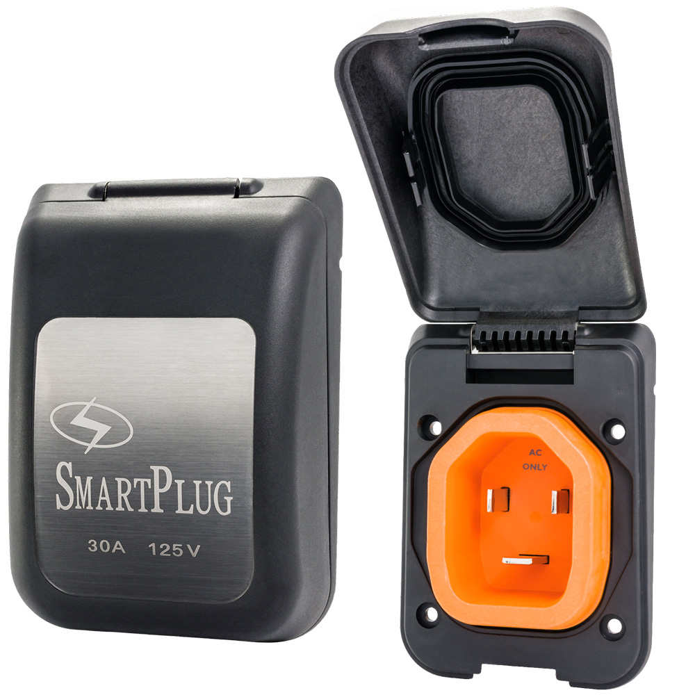 SmartPlug 30 AMP Male Non-Metallic Inlet Cover - Black BM30PB