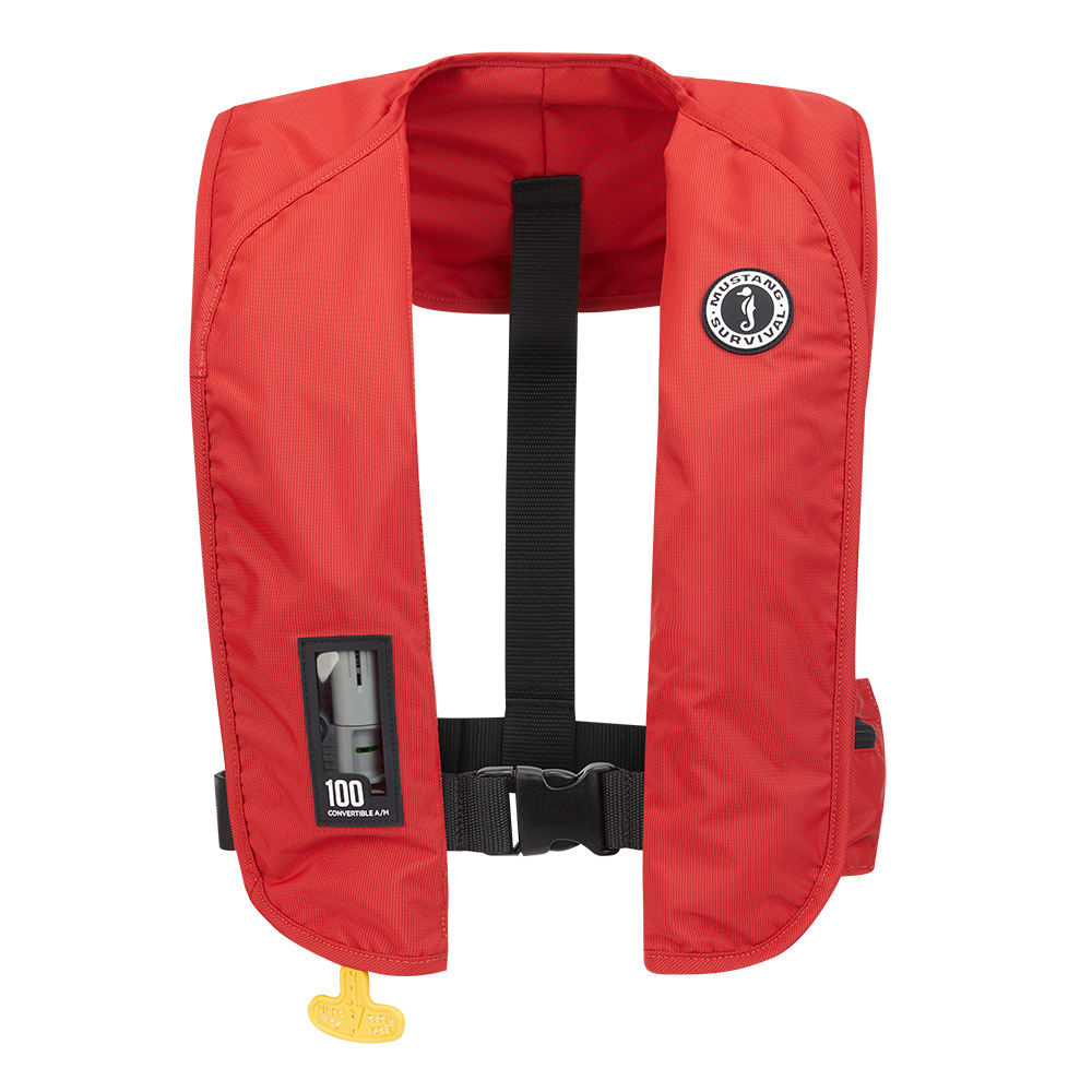 Mustang MIT 100 Convertible Inflatable PFD - Red MD2030-4-0-202