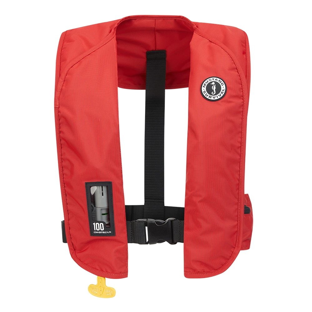 Mustang MIT 100 Convertible Inflatable PFD - Red MD2030-4-0-202