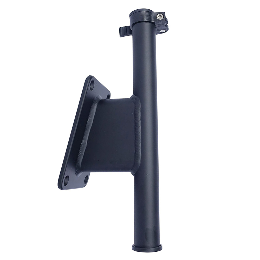 Panther 2.5" Set Back Transom Mount Bracket - Black - Powder Coat KPS25B