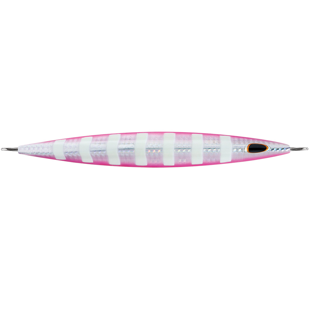 Williamson Kensaki 280 Jig - 7.25" - 9-7/8oz - Silver Pink Zebra KSJ280SPZ