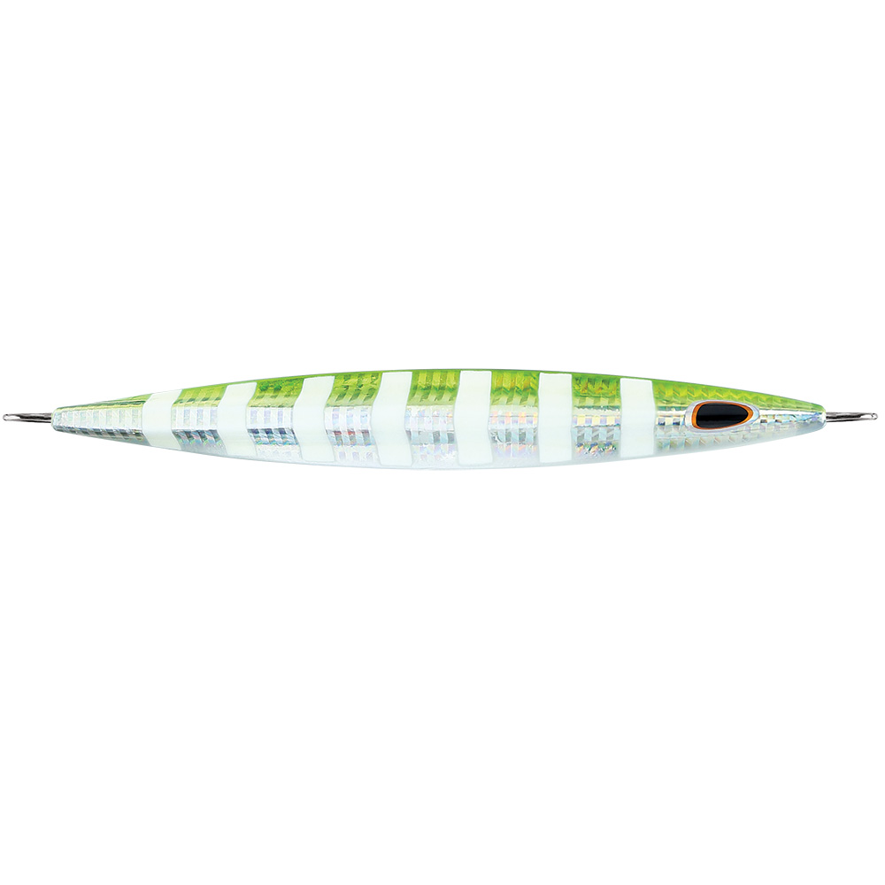 Williamson Kensaki 280 Jig - 7.25" - 9-7/8oz - UV Green Sardine Zebra KSJ280UVGSZ