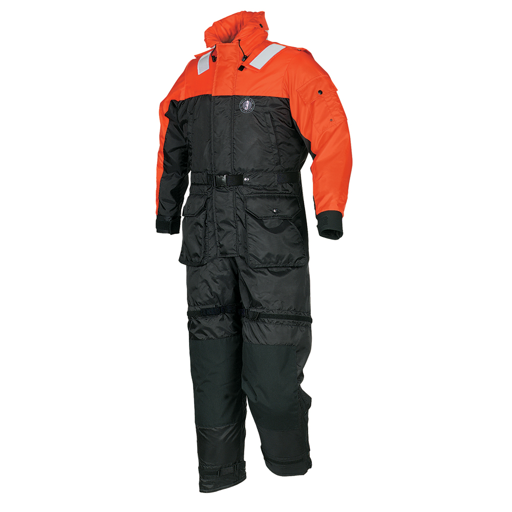 Mustang Deluxe Anti-Exposure Coverall & Work Suit - Orange/Black - Small MS2175-33-S-206