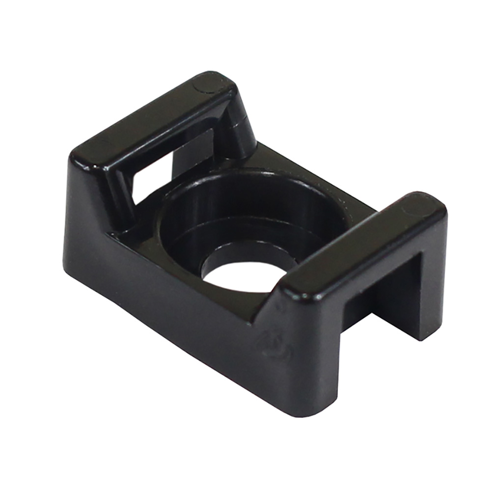 Pacer Screw Down Cable Tie Mount - #8 Screw Mount Method - Black - 100 Pack CTM2S8BK-100
