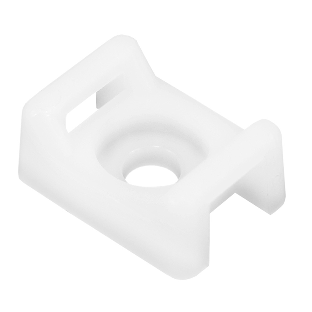 Pacer Screw Down Cable Tie Mount - #10 Screw Mount Method - Natural Color - 100 Pack CTM3S10-100
