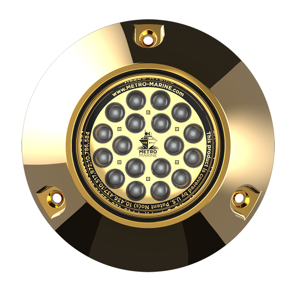Metro Marine High-Output Submersible Underwater Light w/Intelligent Monochromatic LEDs - Aqua, 90° Beam F-BMR1-A3-90
