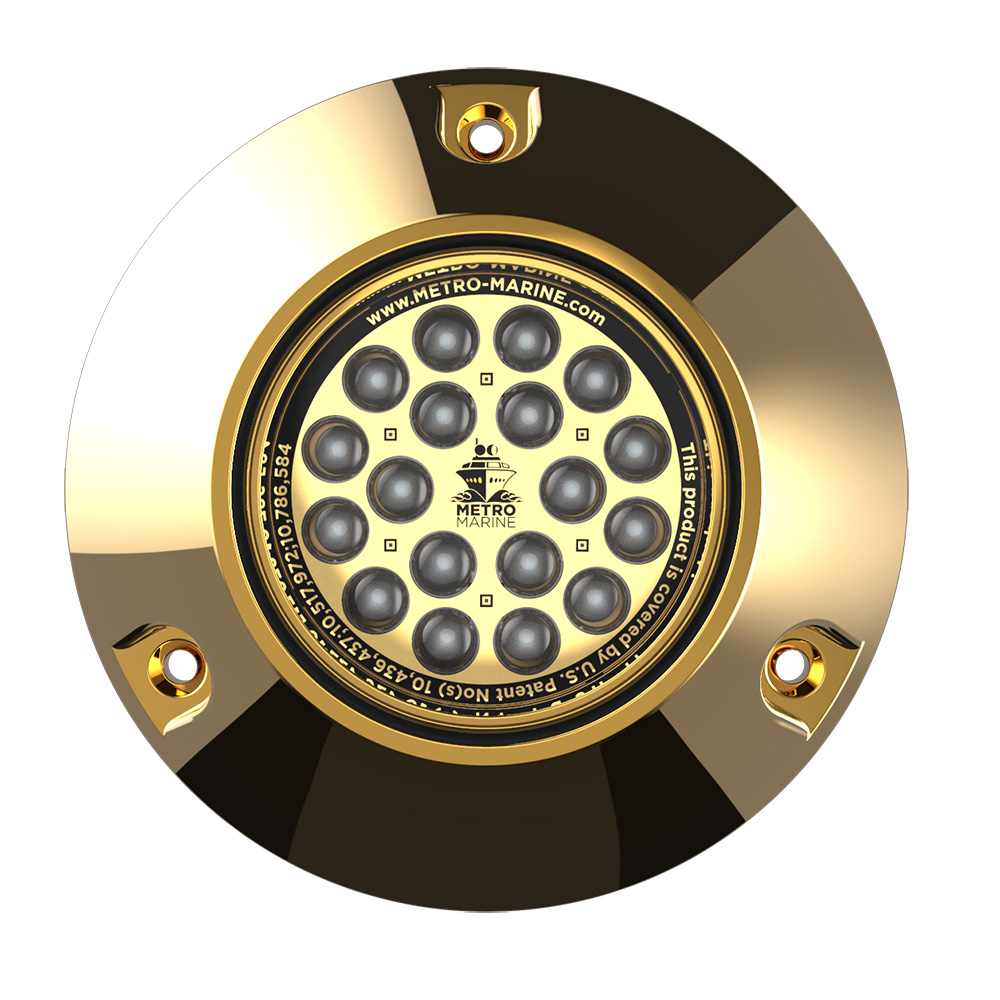 Metro Marine High-Output Submersible Underwater Light w/Intelligent Monochromatic LEDs - Blue, 90° Beam F-BMR1-B3-90