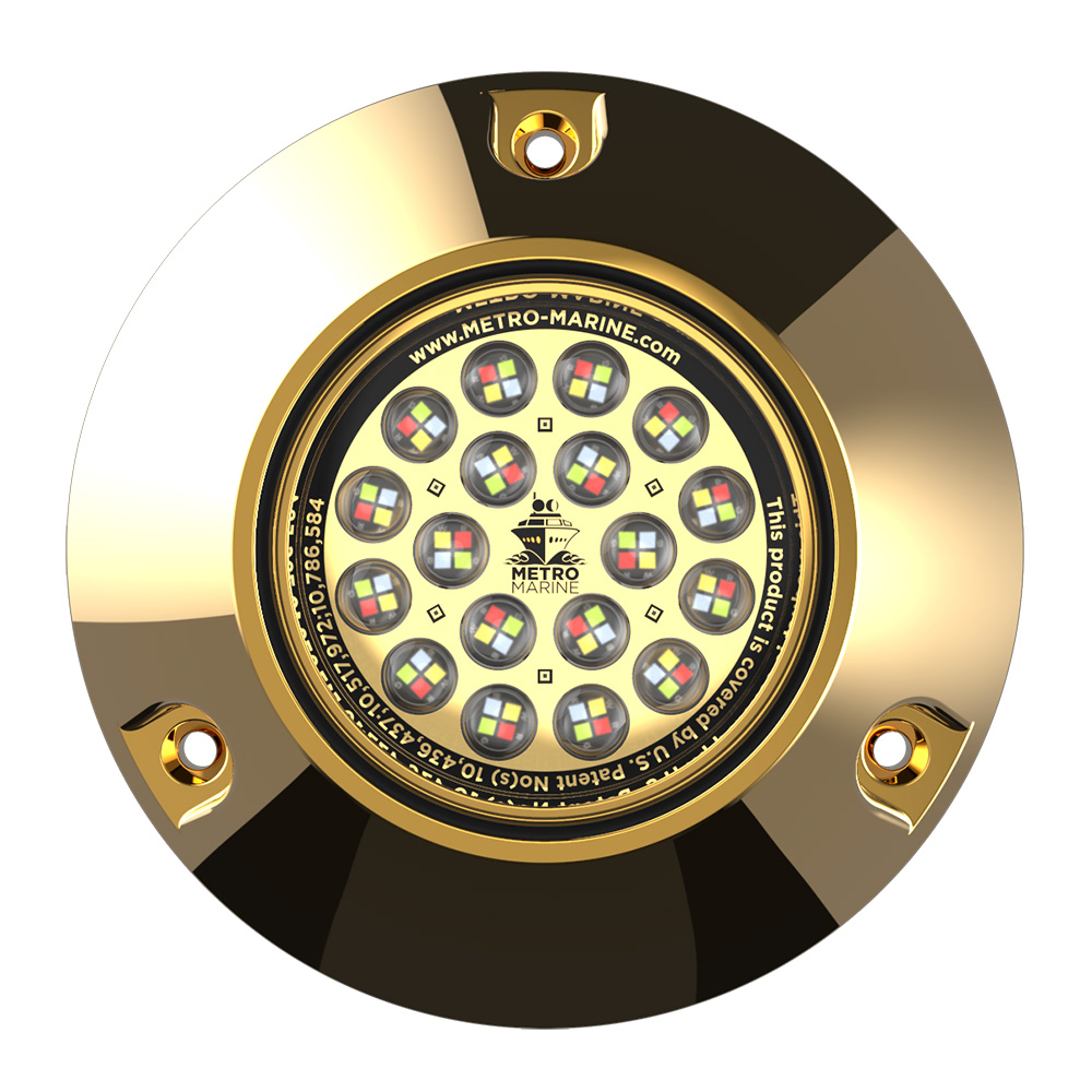Metro Marine High-Output Submersible Underwater Light w/Intelligent Full Spectrum LED's - RGBW, 90° Beam F-BMR1-FS-90