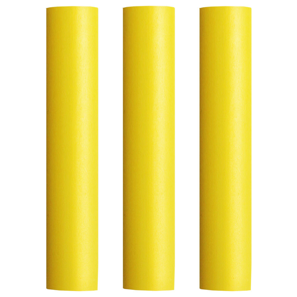 Pacer Battery Cable Heat Shrink Tubing - 1" x 12" - Yellow (3-Pieces) BEHS1-12YL-3