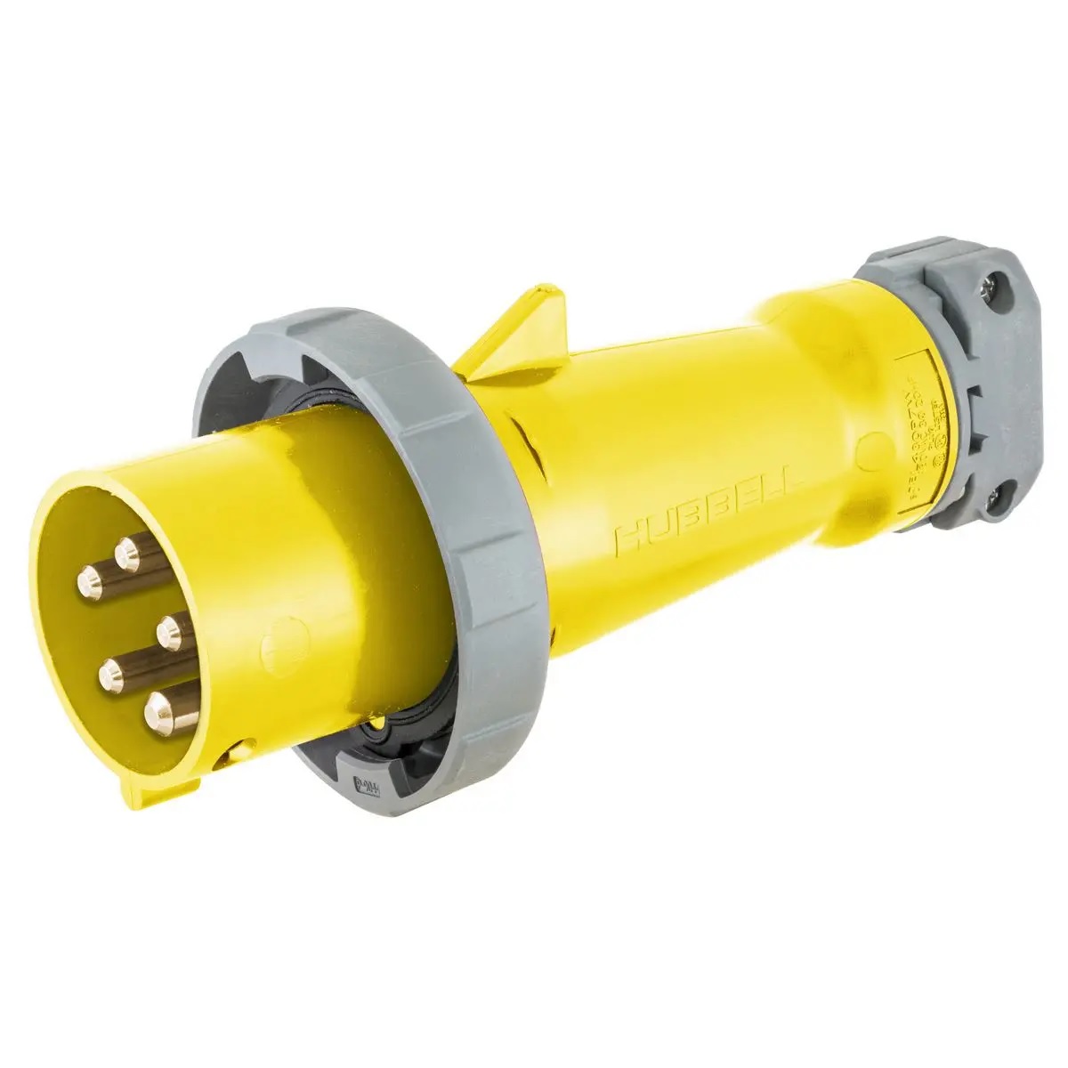 Hubbell M5100P7 100A 480V 5-Wire Male Plug M5100P7