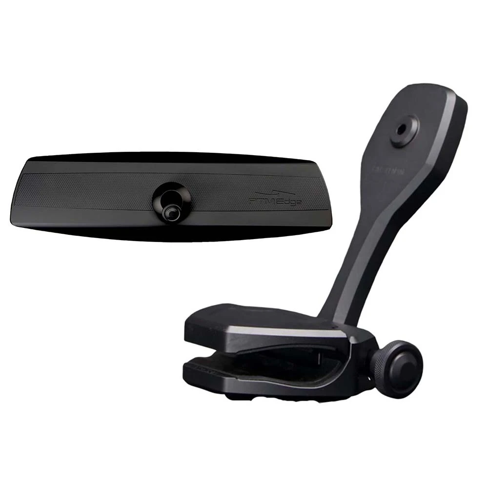 PTM Edge Mirror/Bracket Kit w/VR-140 Elite Mirror & ZXR-361 (Black) P12848-1361TEBBK