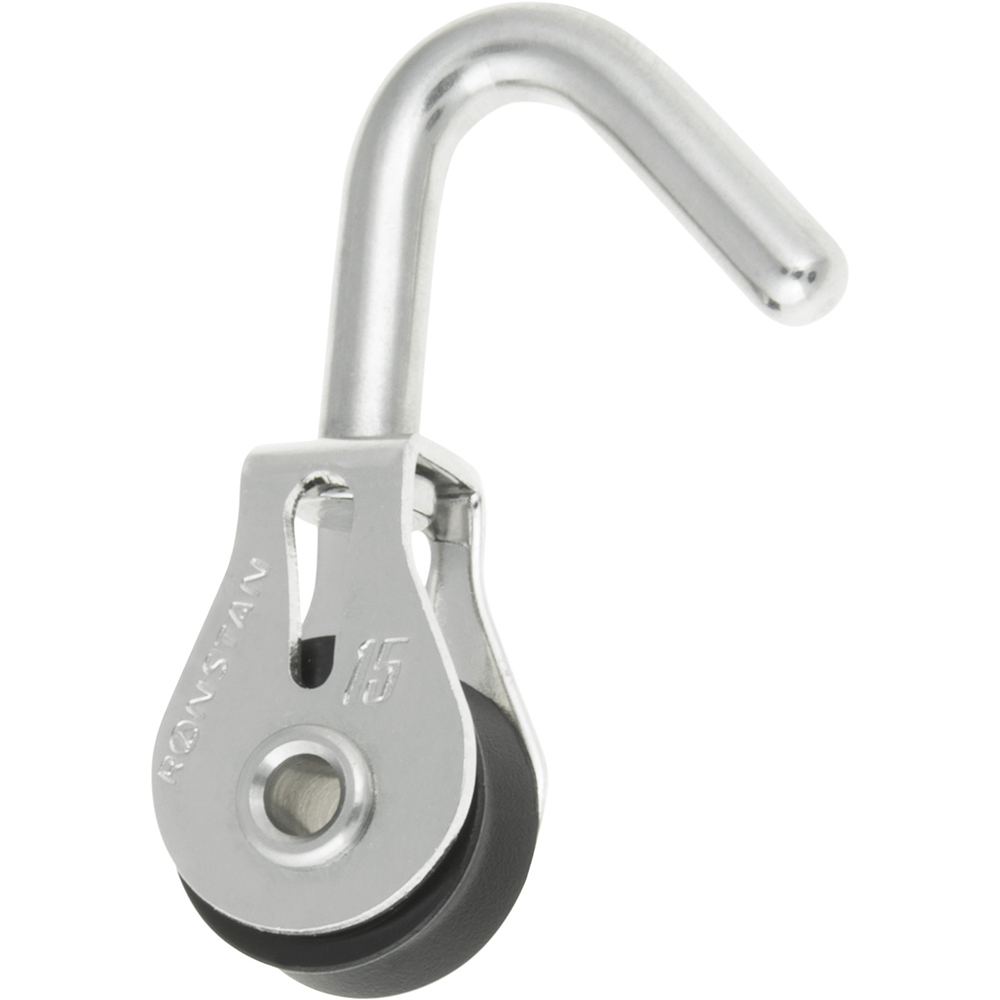 Ronstan Series 15 Ball Bearing Utility Block - Single, Swivel Hook Head RF15180