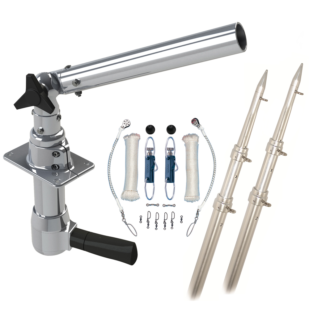 Rupp Revolution Top Gun Package w/15' Telescoping Poles & Complete Single Line Rigging Kit w/Klickers Release Clips REV-TPGN-15T