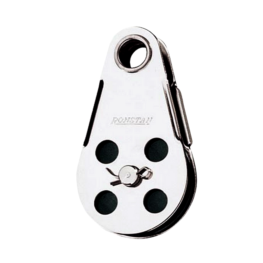 Ronstan Wire Block - Tubular Rivet Head w/Removable Nylatron® Sheave - 45mm (1-3/4") Sheave Diameter RF103