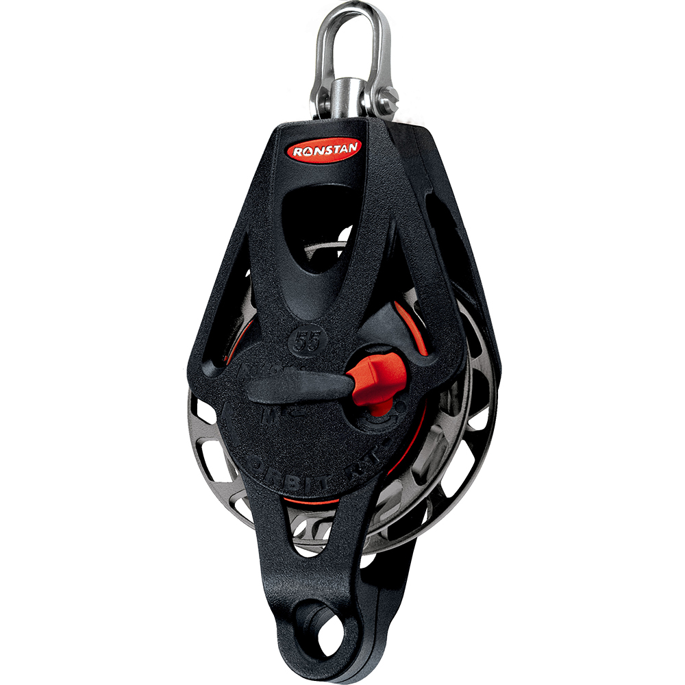 Ronstan Series 55 Ratchet Mount Orbit Block - Single Becket Swivel RF56110