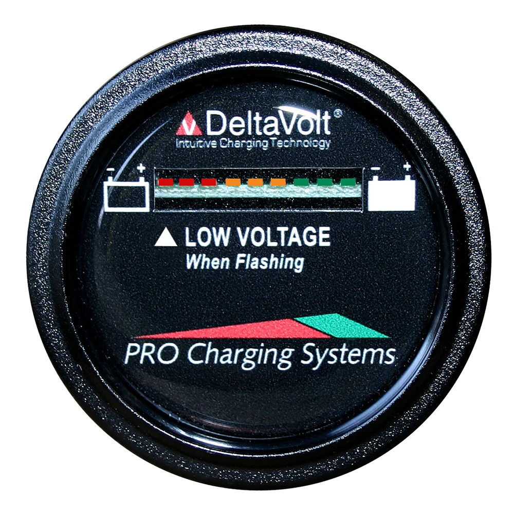 Dual Pro Battery Fuel Gauge - DeltaView® Link Compatible - 48V System (4-12V Batteries, 8-6V Batteries, 6-8V Batteries) BFGWOV48V
