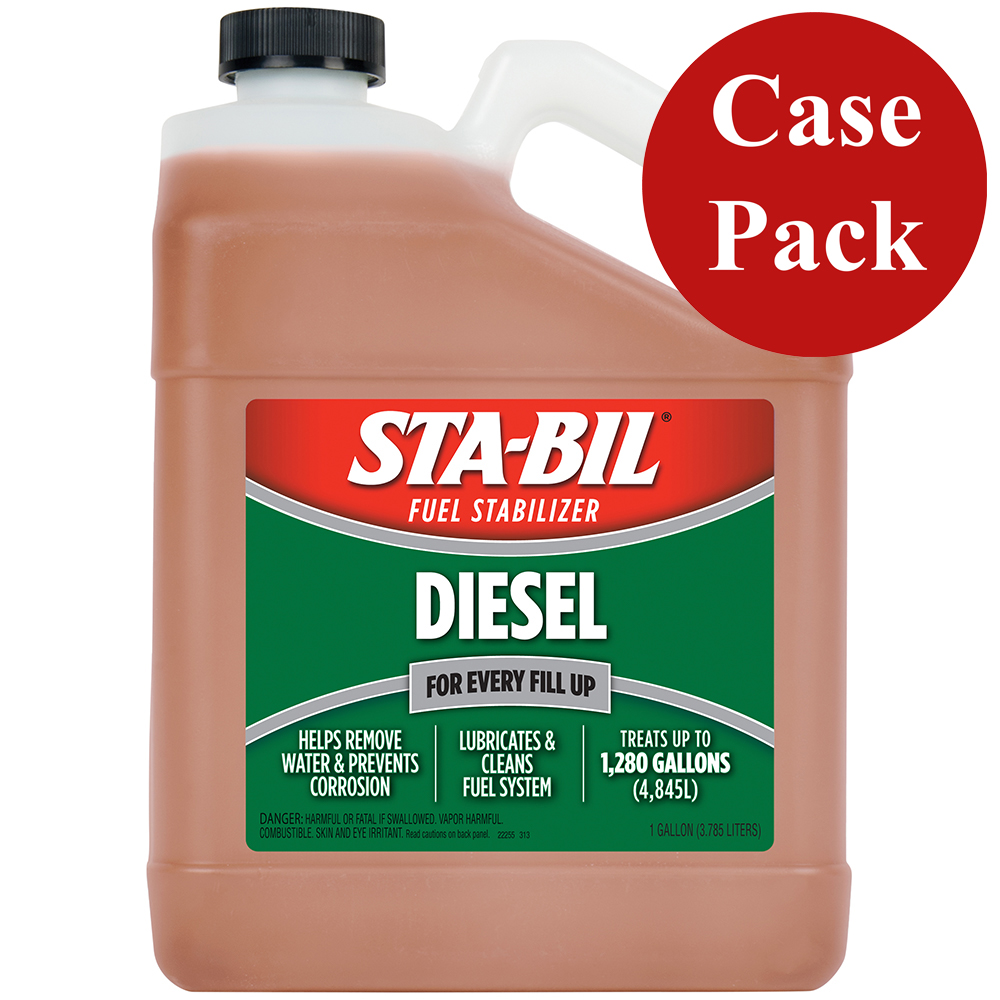 STA-BIL Diesel Formula Fuel Stabilizer & Performance Improver - 1 Gallon *Case of 4* 22255CASE