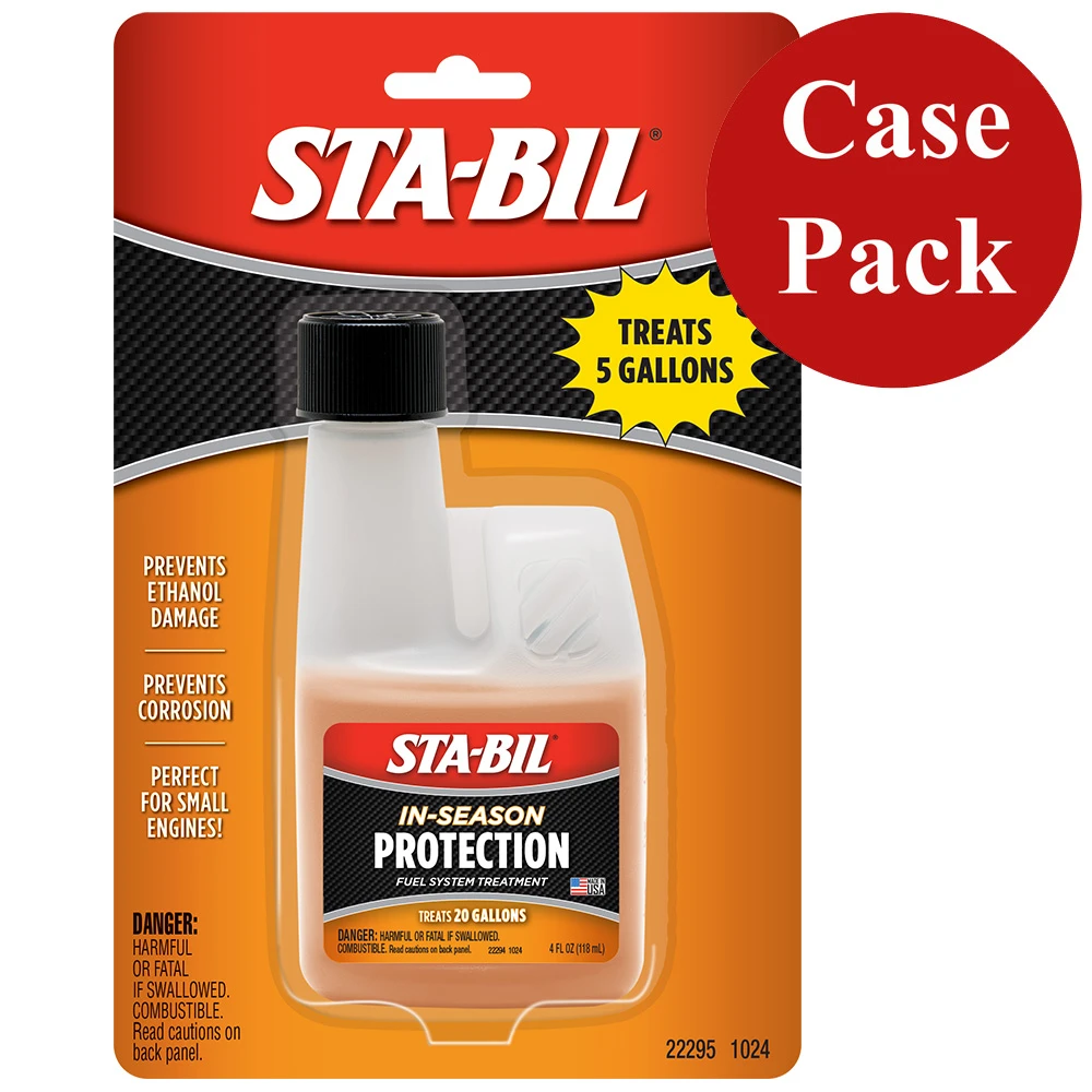 STA-BIL In-Season Protection Fuel System Treatment - Small Engine - 4oz *Case of 6* 22295CASE