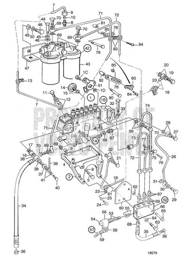 Volvo Penta D1 Front Aluminium Three Blade Left Hand Rotation Duoprop (3851421)