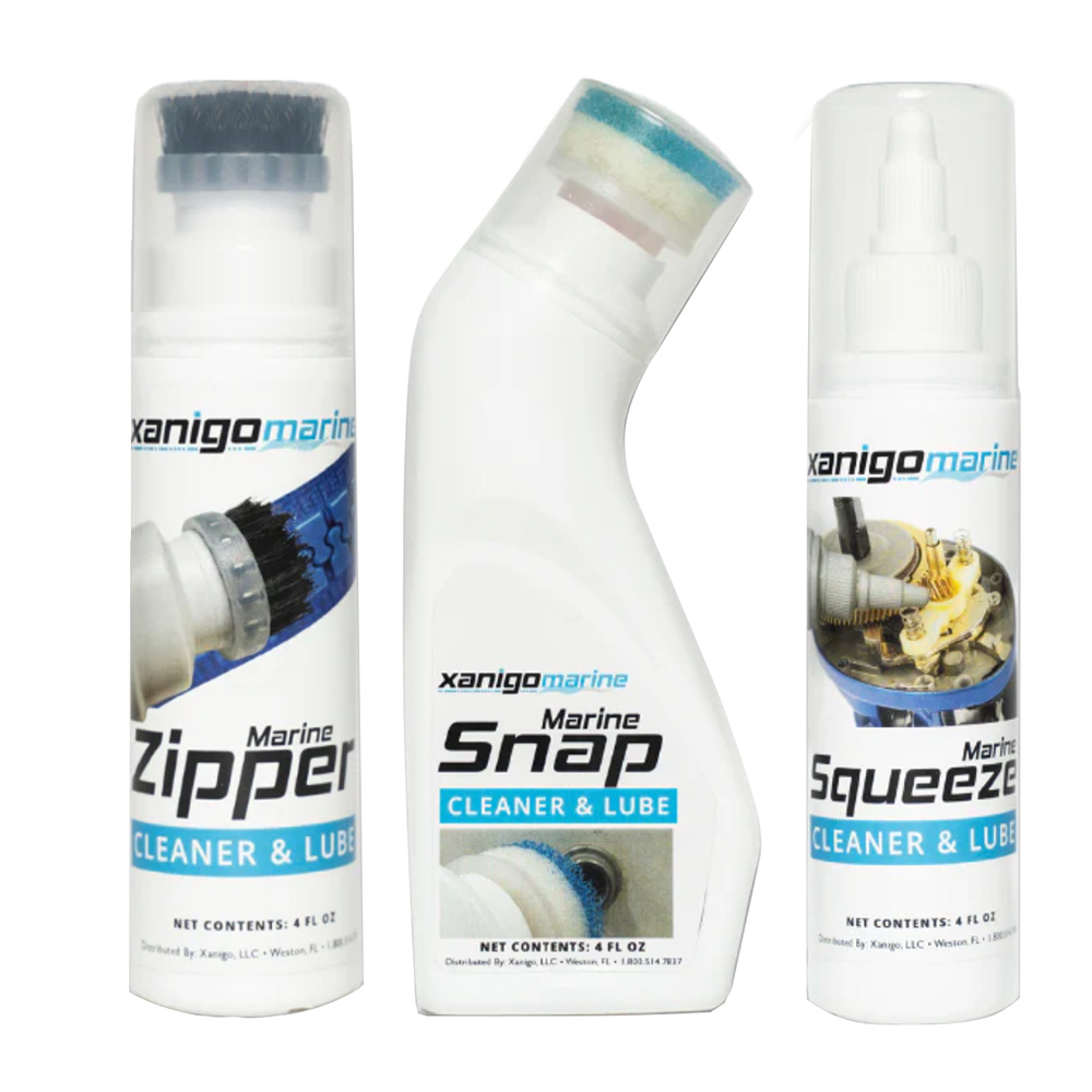 Xanigo Marine 3-Piece Marine Zipper & Snap Lube Set XMZSLS3PC