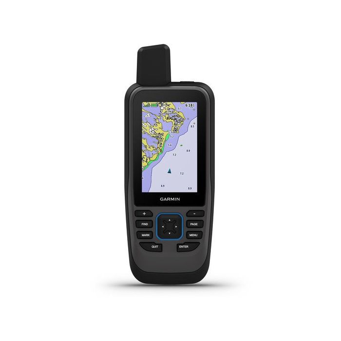 Garmin GPSMAP 86sc Marine Handheld GPS, BlueChart g3 U.S. Charts, 3 in Display, Floats