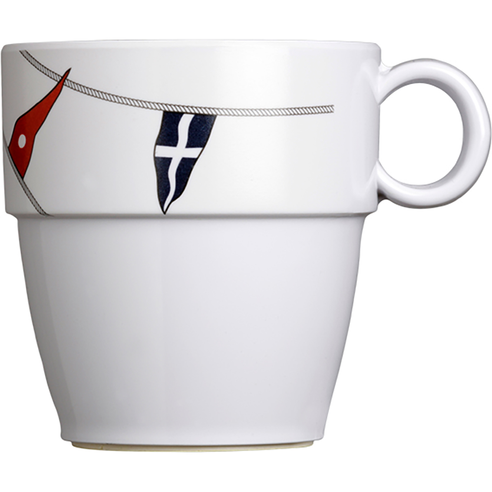 Marine Business Melamine Non-Slip Coffee Mug - REGATA - Set of 6 12004C