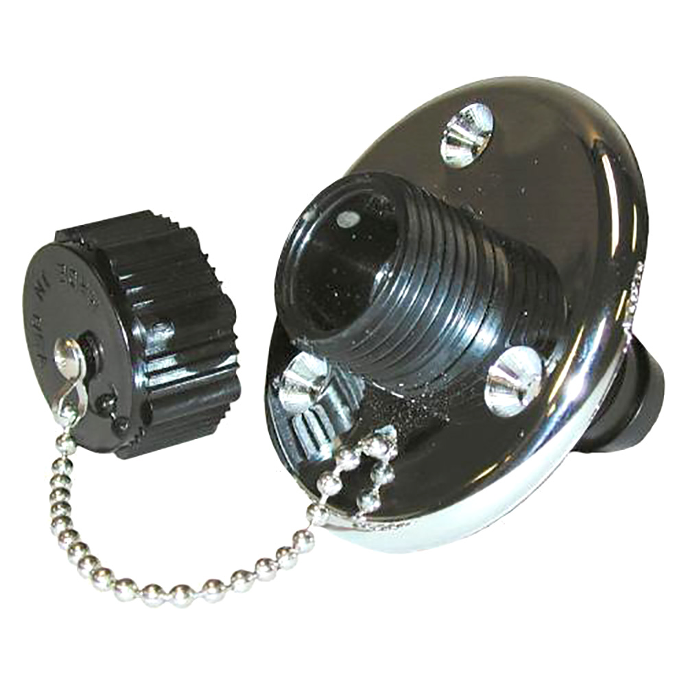 T-H Marine Washdown Valve w/ Chrome Base WDV-1CP-DP