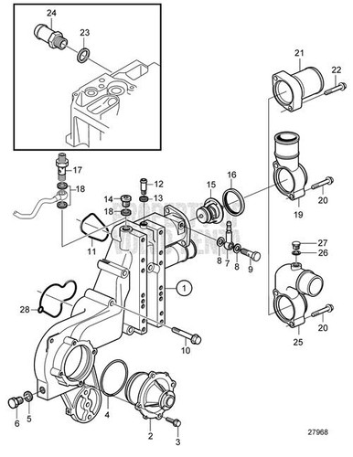 Volvo Penta Connection Pipe (V2) - Volvo Penta (20817900)
