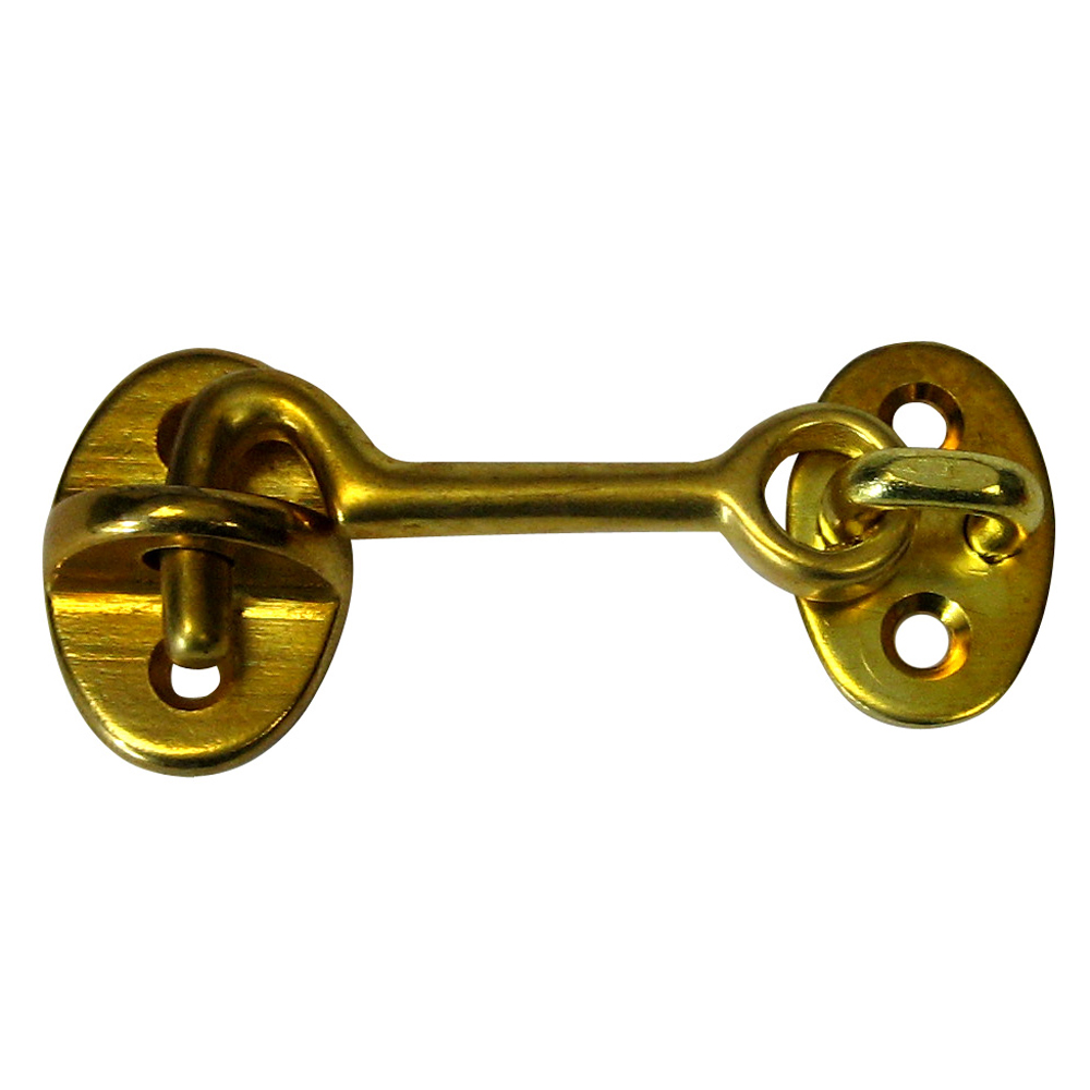 Whitecap Cabin Door Hook - Polished Brass - 2" S-1401BC