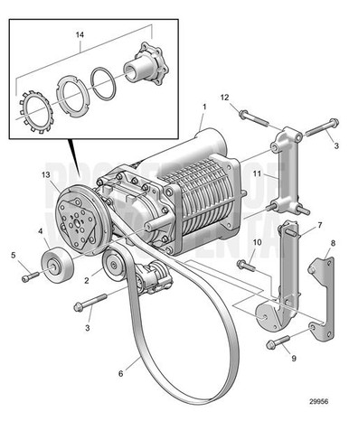 Volvo Penta Belt Tensioner - Volvo Penta (22171036)