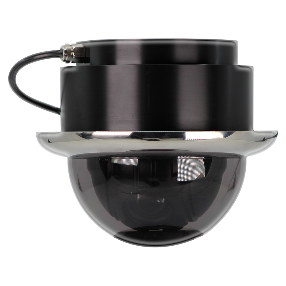 Iris Miniature Marine PTZ Dome Camera - Stainless Bezel - Hi-Resolution Analogue Sensor - 1000TVL - 4 in 1 Video Format IRIS106