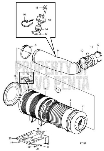 Volvo Penta Air Filter - Volvo Penta (21716424)
