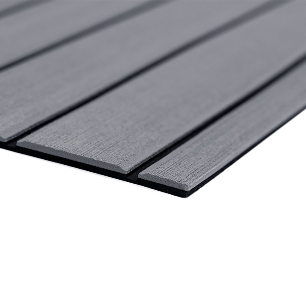 SeaDek 40" x 80" 6mm Teak Full Sheet - Brushed Texture - Storm Grey/Black (1016mm x 2032mm x 6mm) 32279-80066